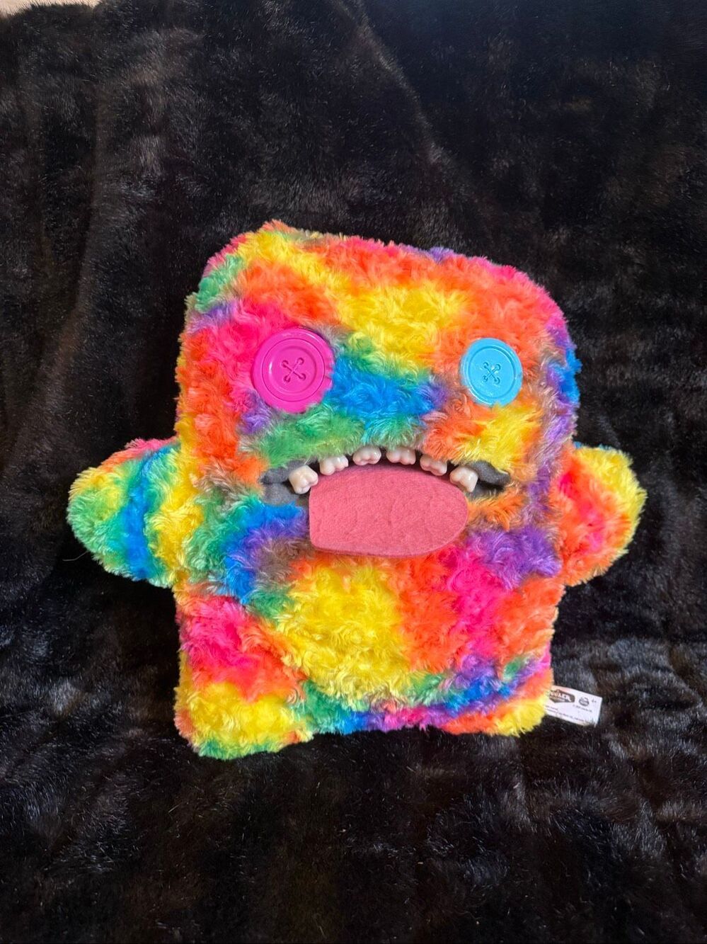 ZURU Fugglers Bigg Fuggs - Big Funny Ugly Monster Plush - 17 inches rainbow